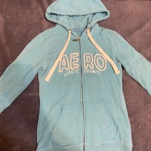 Aero 3/4 sleeves full zip hoodie